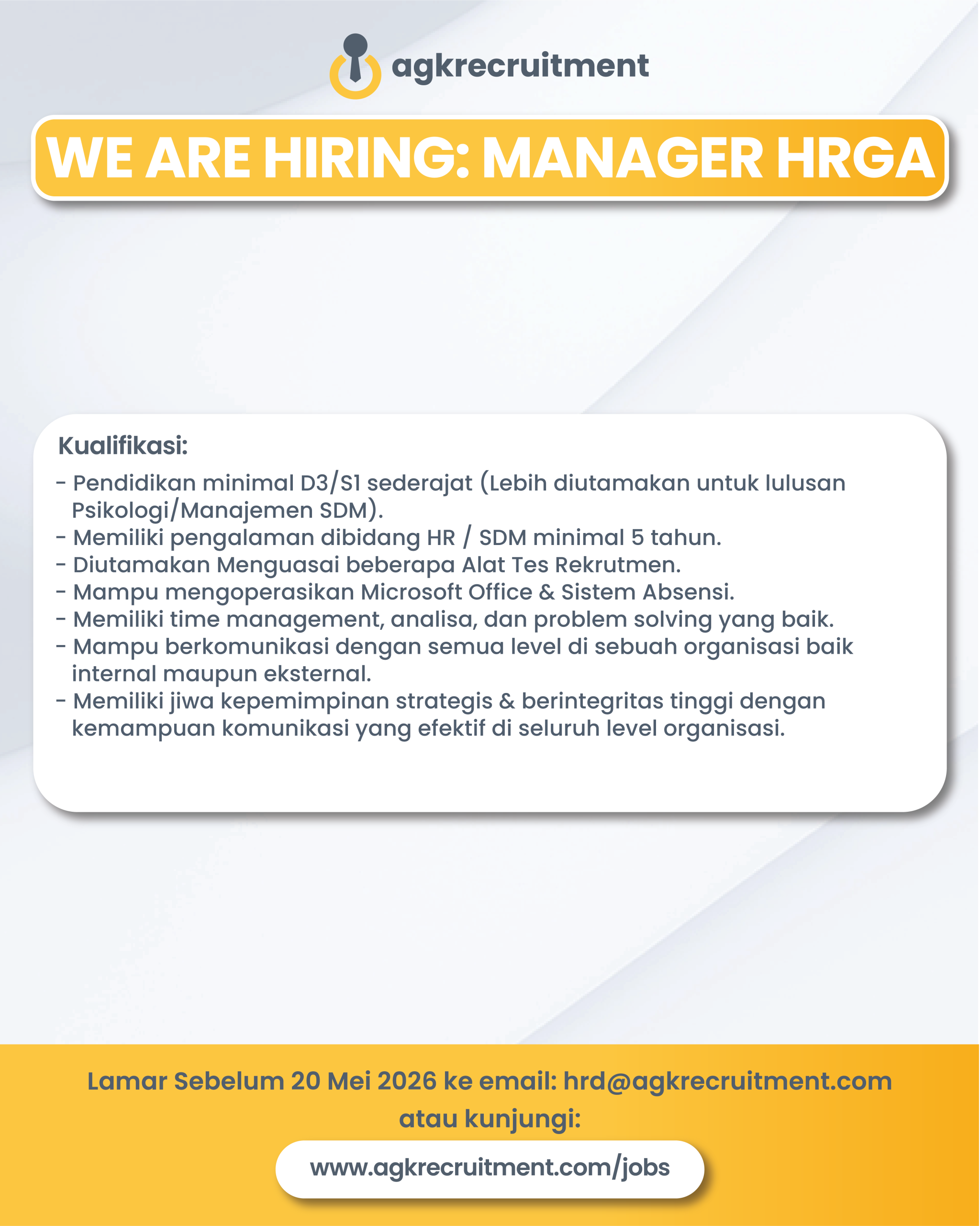 Lowongan Kerja_HRGA