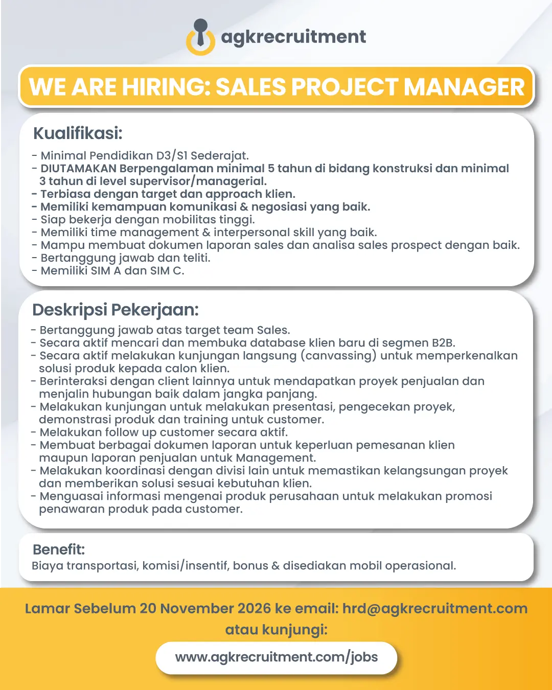 Lowongan-Kerja_Sales Project Manager